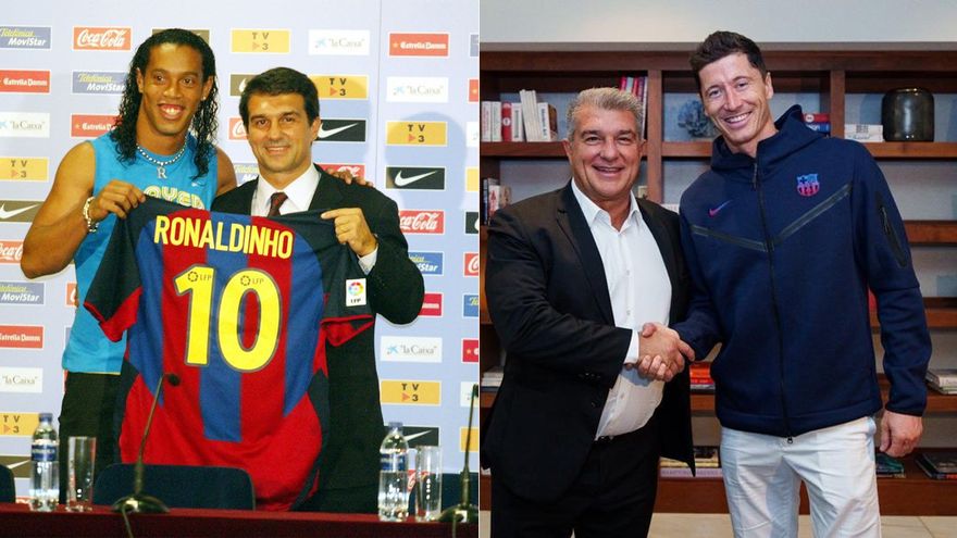 19 years after Barca signed Ronaldinho